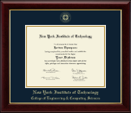 New York Institute of Technology diploma frame - Gold Embossed Diploma Frame in Gallery