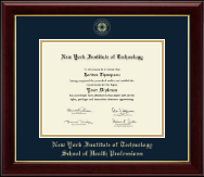 New York Institute of Technology diploma frame - Gold Embossed Diploma Frame in Gallery