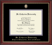 St. Catherine University diploma frame - Masterpiece Medallion Diploma Frame in Kensington Gold