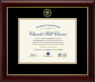 Summa Cum Laude diploma frame - Gold Embossed Summa Cum Laude Diploma Frame in Gallery