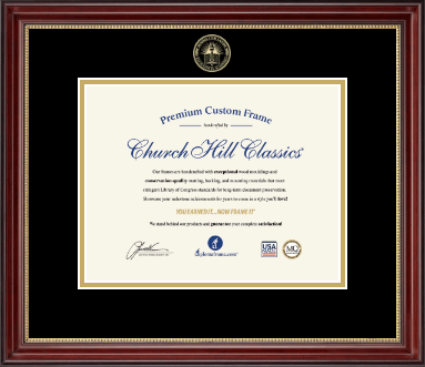 Summa Cum Laude diploma frame - Gold Embossed Summa Cum Laude Diploma Frame in Kensington Gold