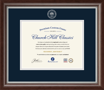 Summa Cum Laude diploma frame - Silver Embossed Summa Cum Laude Diploma Frame in Devonshire