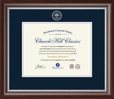 Magna Cum Laude Diploma Frames and Gifts diploma frame - Silver Embossed Magna Cum Laude Diploma Frame in Devonshire