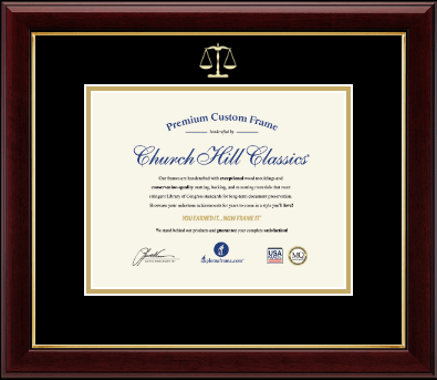 Legal Certificate Frames and Gifts certificate frame - Embossed Law Certificate Frame Gallery in Gallery