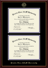 Prairie View A&M University Double Diploma Frame in Galleria