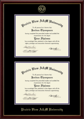 Prairie View A&M University diploma frame - Double Diploma Frame in Galleria
