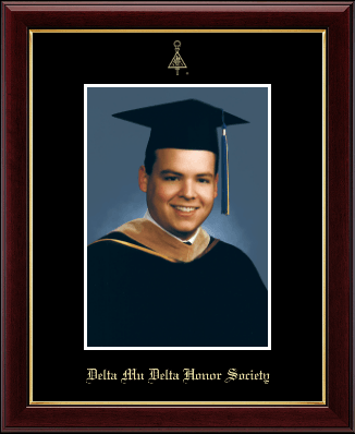 Delta Mu Delta Honor Society photo frame - Gold Embossed Photo in Galleria