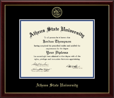 Athens State University diploma frame - Gold Embossed Diploma Frame in Galleria