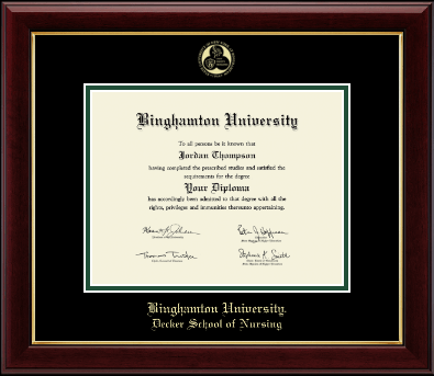 Binghamton University diploma frame - Gold Embossed Diploma Frame in Gallery