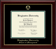 Binghamton University Gold Embossed Diploma Frame in Gallery
