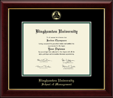 Binghamton University diploma frame - Gold Embossed Diploma Frame in Gallery