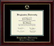 Binghamton University diploma frame - Gold Embossed Diploma Frame in Gallery