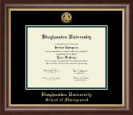 Binghamton University Gold Engraved Medallion Diploma Frame in Hampshire