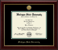 Michigan State University diploma frame - Gold Engraved Medallion Diploma Frame in Gallery