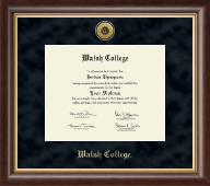 Walsh College Gold Engraved Diploma Frame in Hampshire