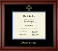 Walsh College Gold Embossed Diploma Frame in Cambridge