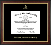 Southern Adventist University Gold Embossed Diploma Frame in Studio Gold