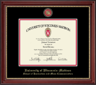 University of Wisconsin Madison diploma frame - Masterpiece Medallion Diploma Frame in Kensington Gold