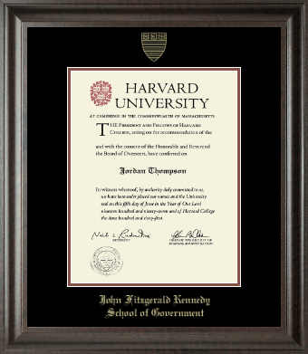 Harvard University diploma frame - Gold Embossed Diploma Frame in Acadia