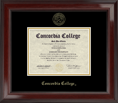 Concordia College Moorhead diploma frame - Gold Embossed Diploma Frame in Encore