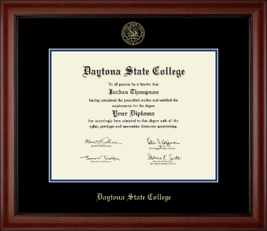 Daytona State College diploma frame - Gold Embossed Diploma Frame in Cambridge