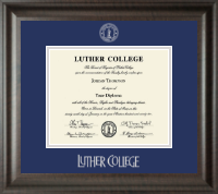 Luther College diploma frame - Silver Embossed Diploma Frame in Acadia