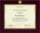 CIO University certificate frame - Century Gold Engraved Certificate Frame in Cordova