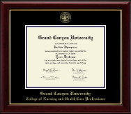 Grand Canyon University Gold Embossed Diploma Frame in Gallery
