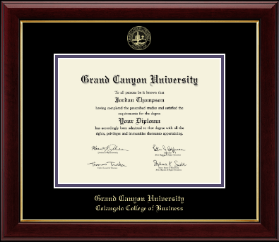 Grand Canyon University diploma frame - Gold Embossed Diploma Frame in Gallery