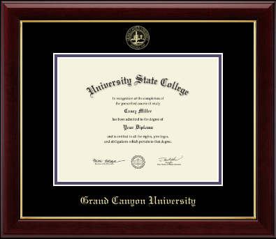 Grand Canyon University diploma frame - Gold Embossed Diploma Frame in Gallery