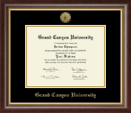 Grand Canyon University Gold Engraved Medallion Diploma Frame in Hampshire