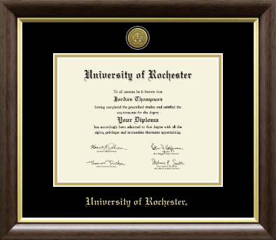 University of Rochester diploma frame - Gold Engraved Medallion Diploma Frame in Hampshire