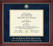 South Dakota State University diploma frame - Masterpiece Medallion Diploma Frame in Kensington Gold