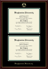 Binghamton University Double Diploma Frame in Galleria