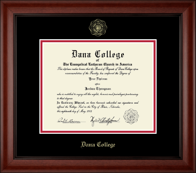 Dana College diploma frame - Gold Embossed Diploma Frame in Cambridge