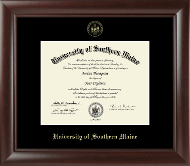 University of Southern Maine diploma frame - Gold Embossed Diploma Frame in Rainier