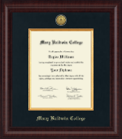 Mary Baldwin College Presidential Gold Engraved Diploma Frame in Premier