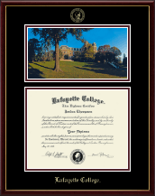 Lafayette College diploma frame - Campus Scene Diploma Frame in Galleria