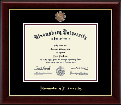 Bloomsburg University diploma frame - Masterpiece Medallion Diploma Frame in Gallery