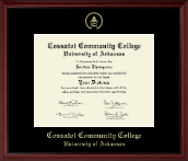 Cossatot Community College University of Arkansas Gold Embossed Diploma Frame in Camby