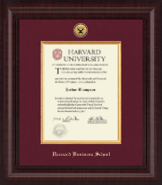 Harvard University certificate frame - Presidential Gold Engraved Certificate Frame in Premier