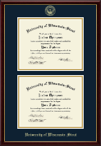 University of Wisconsin-Stout diploma frame - Double Diploma Frame in Galleria