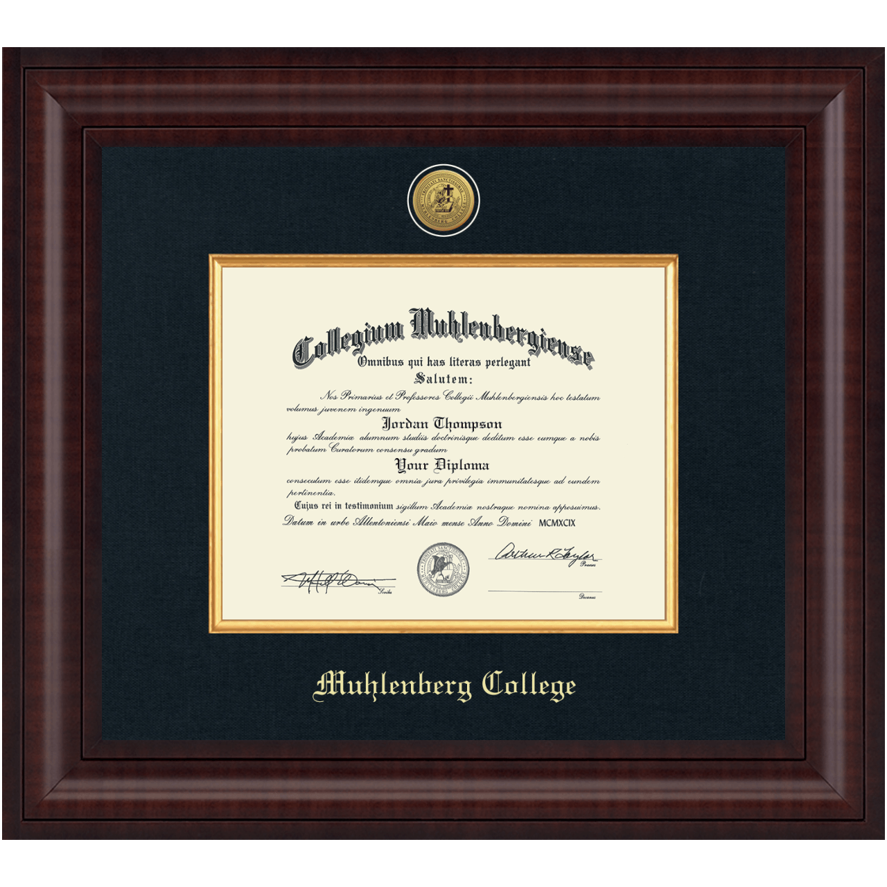 Muhlenberg College Diploma Frame Custom Frames Online Church Hill