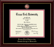 Texas Tech University diploma frame - Masterpiece Medallion Diploma Frame in Gallery