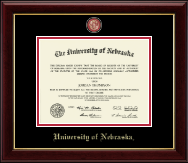 University of Nebraska diploma frame - Masterpiece Medallion Diploma Frame in Gallery