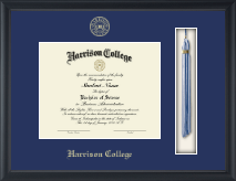 Harrison College diploma frame - Tassel & Cord Diploma Frame in Obsidian