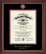 University of Missouri Saint Louis Masterpiece Medallion Diploma Frame in Kensington Gold