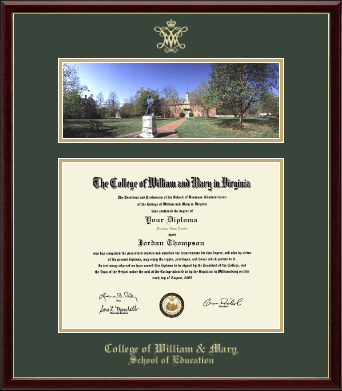 William & Mary diploma frame - Campus Scene Diploma Frame in Galleria