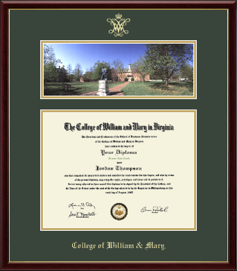 William & Mary diploma frame - Campus Scene Diploma Frame in Galleria