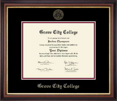 Grove City College diploma frame - Gold Embossed Diploma Frame in Regency Gold